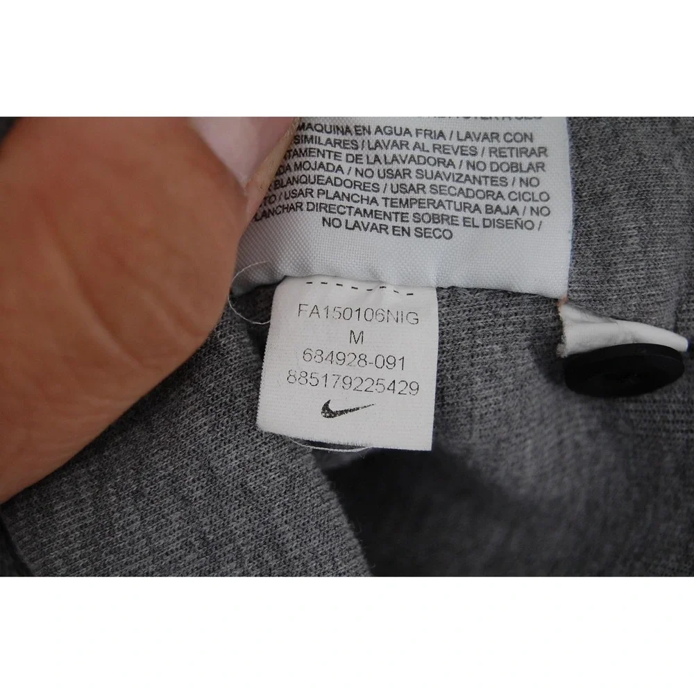 Nike Tech Fleece Jacket Womens Medium Gray Asymmetrical Zip Hoodie Cape Athletic